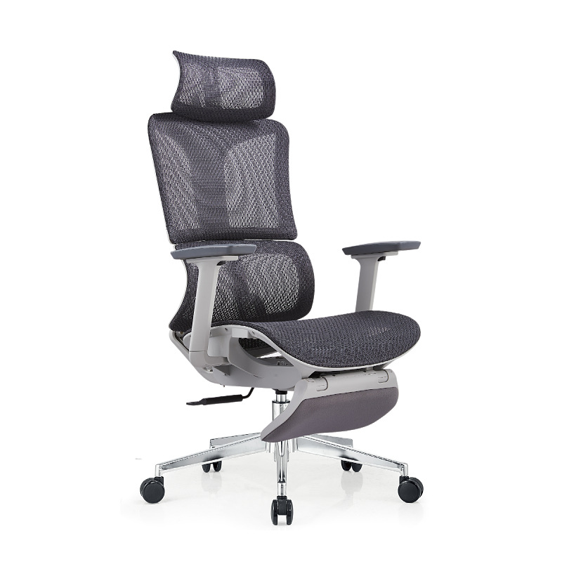 017-42 - S011 * marco gris negro (red hueca de espalda alta + pasamanos 3D + chasis de tres velocidades + pies de nylon) 73 * 40 * 64 * 18K