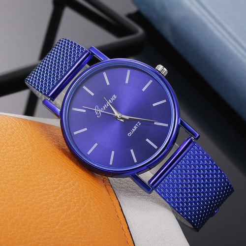 Couple's Watch | Unisex Neutral Design | Women's Fashionable Quartz Wristwatch with Stylish Mesh Band – Perfect for Students