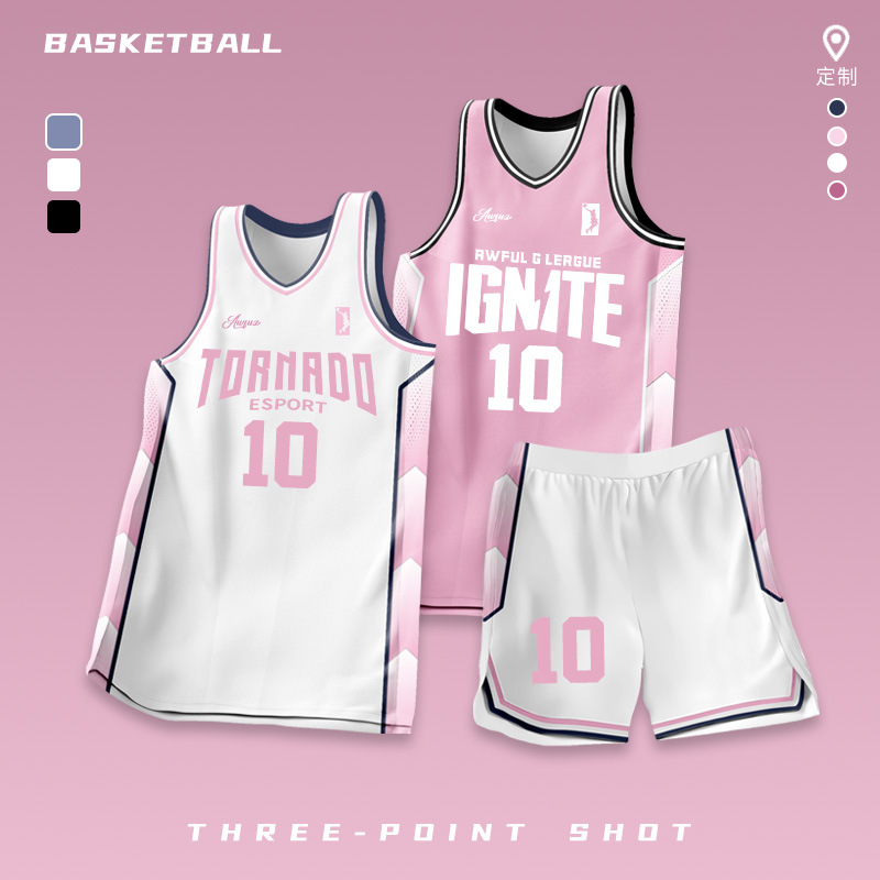 Basketball Uniform Set Custom-Made for College Team Uniforms, Training Sports Vests for Men, Women, and Children, American-Style Basketball Jerseys