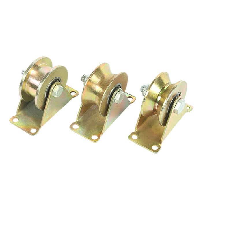 Прямые поставки с фабрики, цветной гусеничный шкив, круглая стальная утолщенная стальная пластина, V-образный U-образный H-образный шкив, чугунное гусеничное колесо с рамой