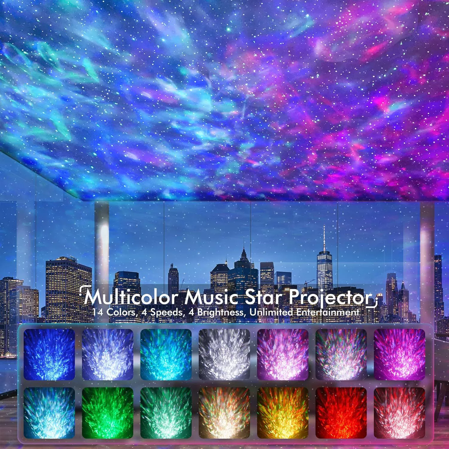 Dinosaur, starry sky, music lamp, night light, (Cross-border trading), bluetooth