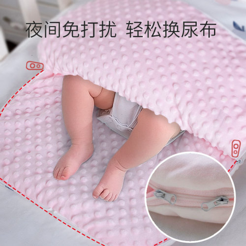 Factory direct sales Biduole baby sleeping bag autumn and winter bean fleece sleeping bag anti-jump belly bag newborn sleeping bag