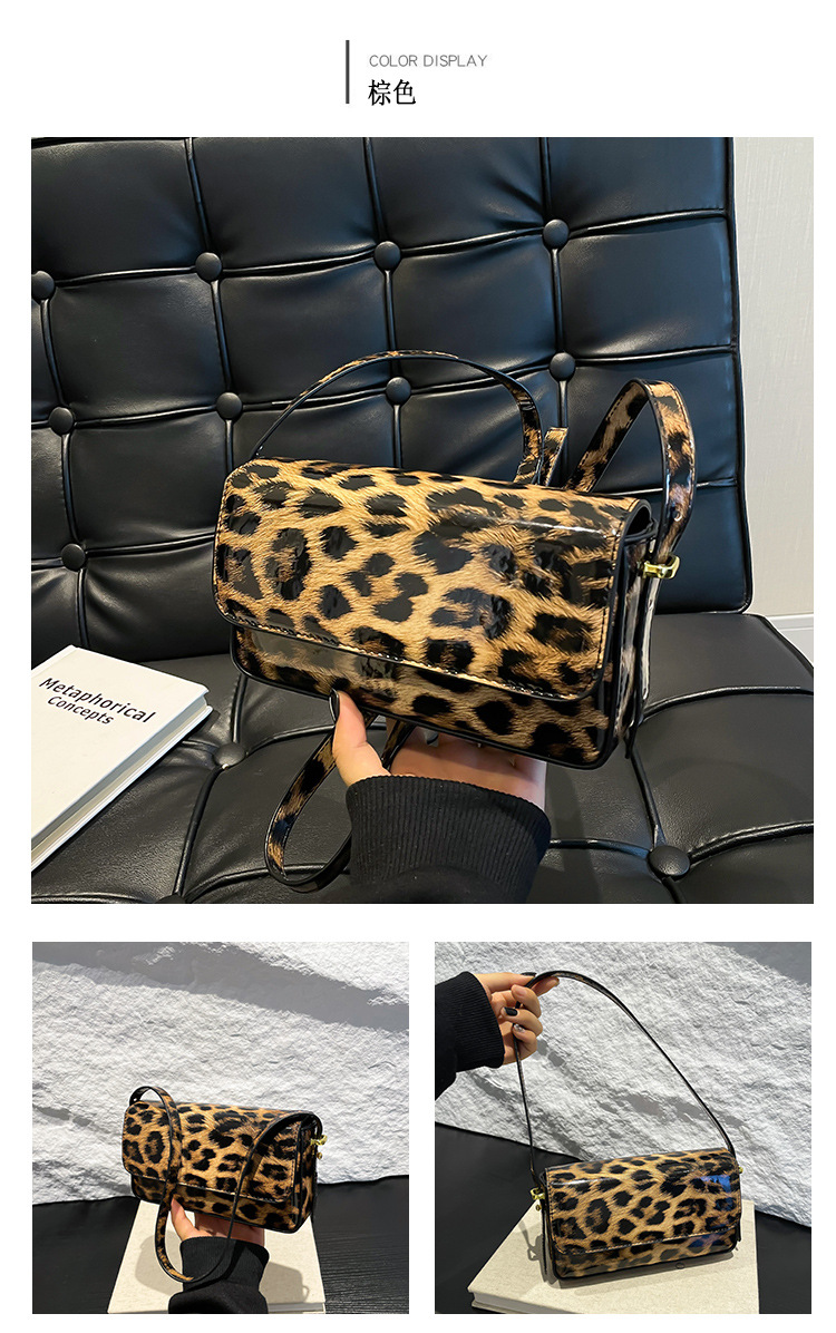 The 2024 new Korean-style fashionable leopard print individual women's single-shoulder crossbody underarm bag is now available. This year, simplicity is in vogue undefined