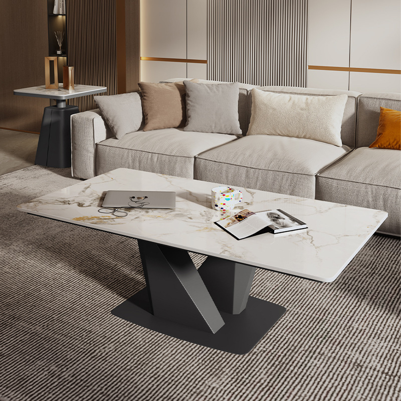 Italian Minimalist Style Internet Celebrity Rectangular Slate Coffee Table Combination Living Room Home Small Apartment Modern Simple Sofa Table Italian Minimalist Style Internet Celebrity Rectangular Slate Coffee Table Combination Living Room Home Small Apartment Modern Simple Sofa Table