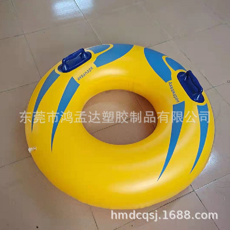 In-Stock Pvc Inflatable Single-Person Raft for Water Parks, Thickened Double-Person Water Slide Ring, Giant Bowl, Four-Leaf Clover