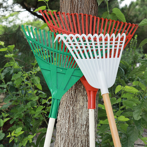 Agricultural rake, garden tool, grass rake, flower and grass sowing loose soil rake, plastic grass rake, grain plastic rake