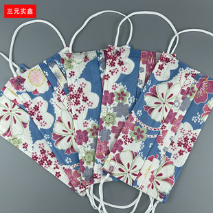 Disposable masks Japan and wind series printed three-layer protective bags non-medical masks manufacturers in stock