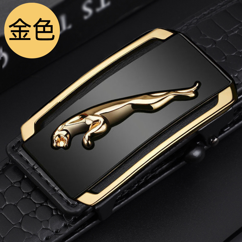 Cinturón de los nuevos hombres hebilla automática piel de vaca moda negocios elite pantalones de los hombres cinturón versátil casual cocodrilo patrón cinturón