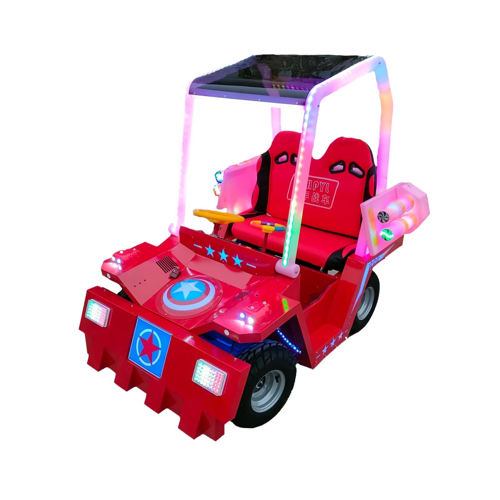 Jeep coche eléctrico para niños controlado remoto doble super SUV de cuatro ruedas parque cuadrado parque parque parque parque de juguetes fabricante de automóviles