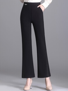 Middle-aged Mom Straight Leg Pants Fashion New Arrival Casual Pants for Women 2025 Spring and Autumn Elastic Waist Stretch Joker Women's Pants