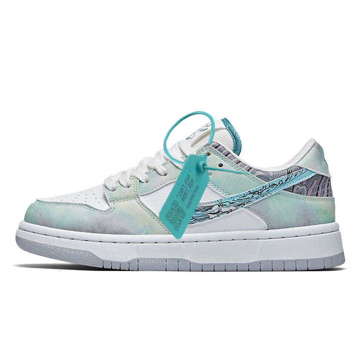 Naik oficial dunk sb Green Apple Low-top AJ1 Air Force One AF Putian Shoes Zapatos para hombres y mujeres Deportes para estudiantes Pure Original