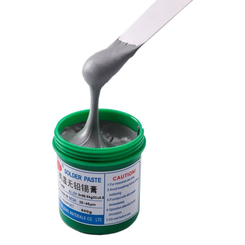 Yoshida высокотемпературная Бессвинцовая зеленая паяльная паста Sn96.5Ag3Cu0.5 мыть SMT, температура плавления паяльной пасты 217 ℃