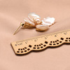 Organic genuine design brand cute earrings from pearl handmade, light luxury style, Korean style, wholesale