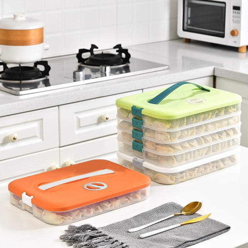 餃子の箱に取っ手のボタンがついています。|undefined