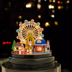 Diy small house, together with a transparent dome villa model music box, wholesale for girlfriend on Valentine's Day, dropshipping one piece