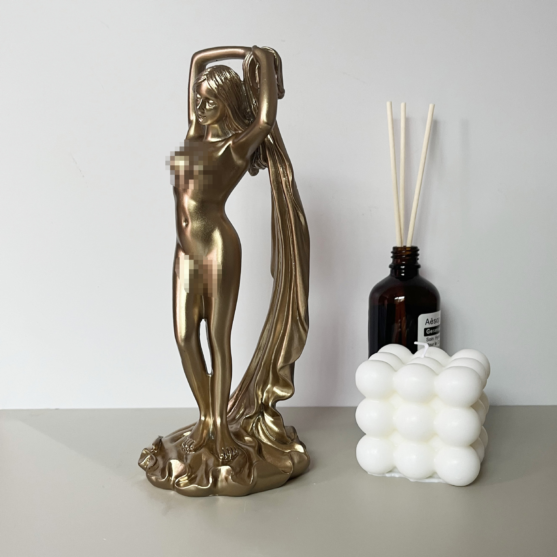 国境を越えた新しいアイデア女神像ホームホテルヨガ室デスクトップ樹脂装飾品完璧なプレゼント