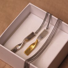 只有几个牛货 MMM项链 M6手镯 男女情侣钛钢 项链吊坠戒指 配盒子