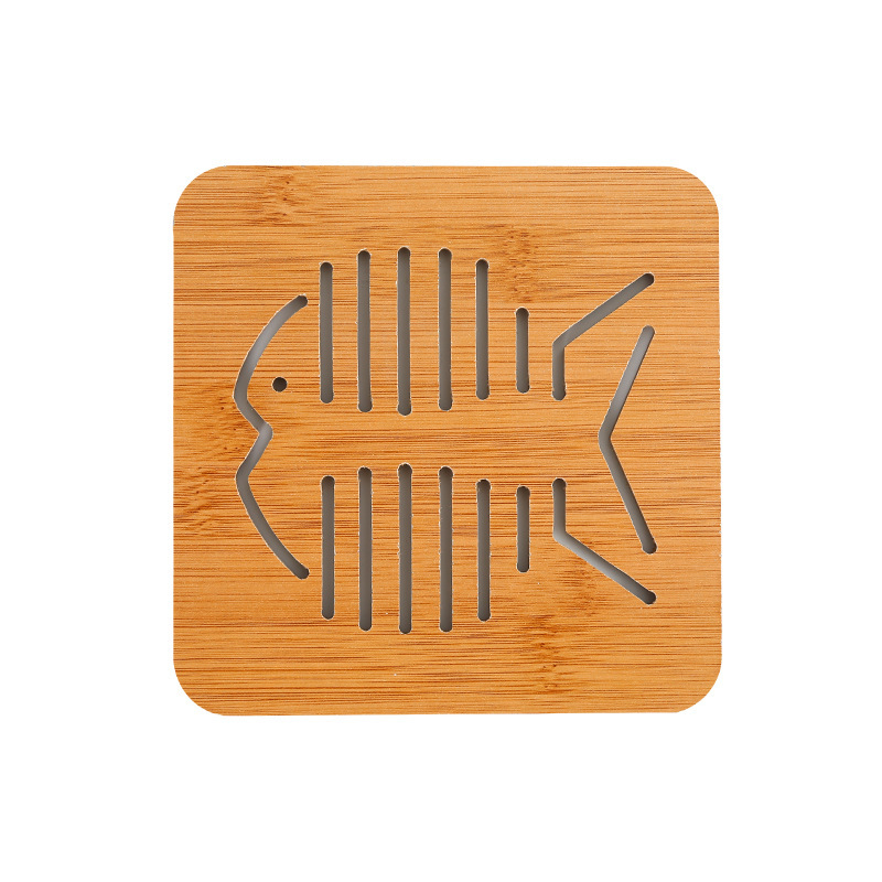 mesa de comedor casera almohadilla de aislamiento térmico cocina de bambú tazas almohadilla platos almohadilla de madera resistente a altas temperaturas