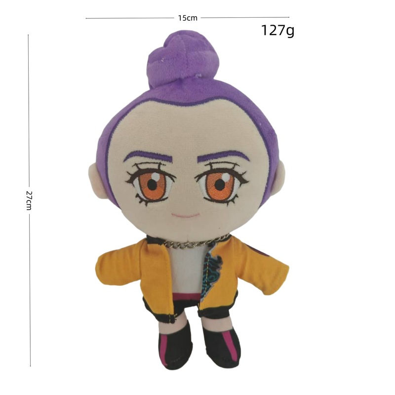 跨境新k-pop demon hunters plush 猎魔女团动漫老虎玩偶毛绒玩具|undefined