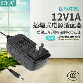 12v1a电源适配器 3C认证中规开关电源 光纤猫按摩枕小家电充电器