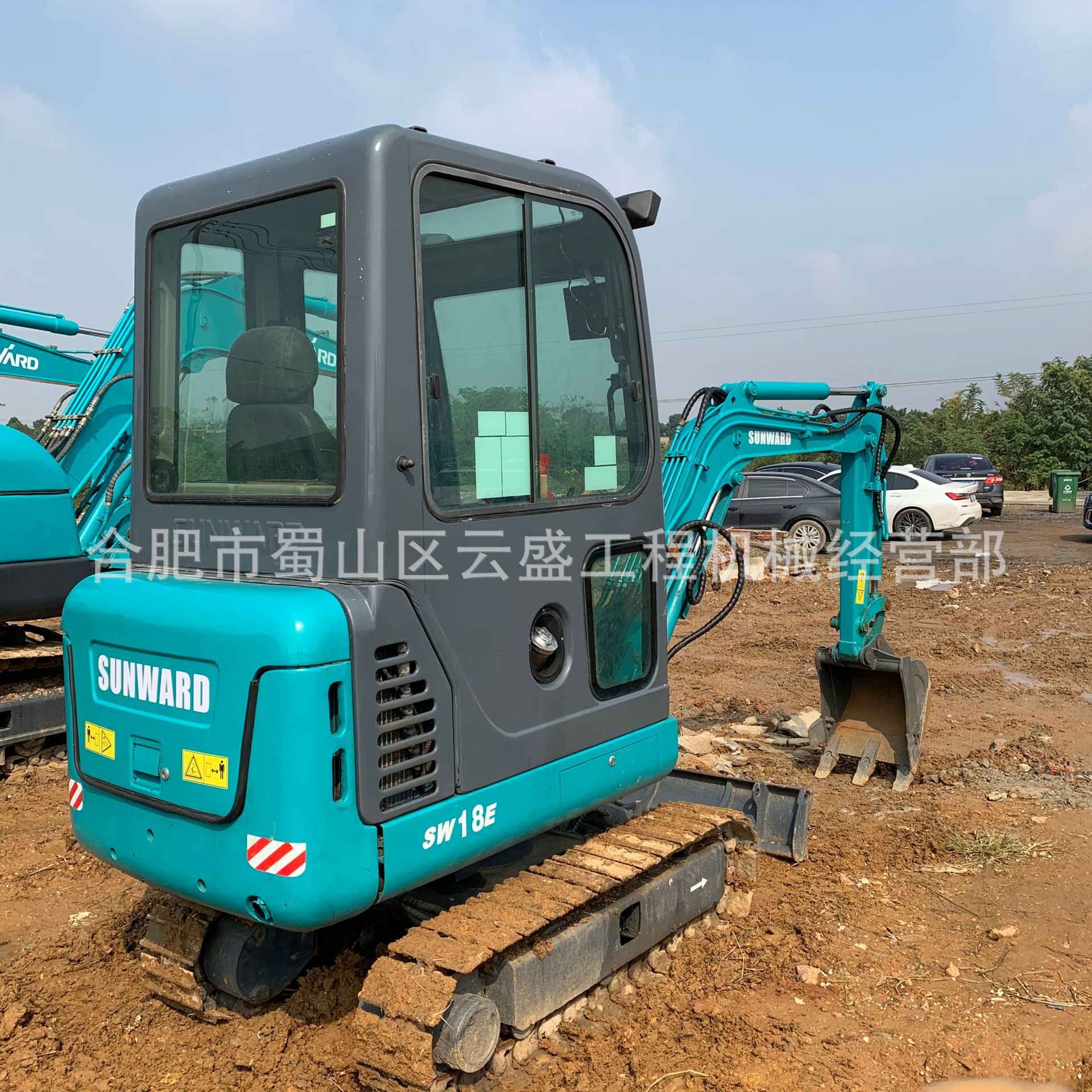 山河智能18二手微小型挖机带驾驶室 园林绿化款家用钩机履带板