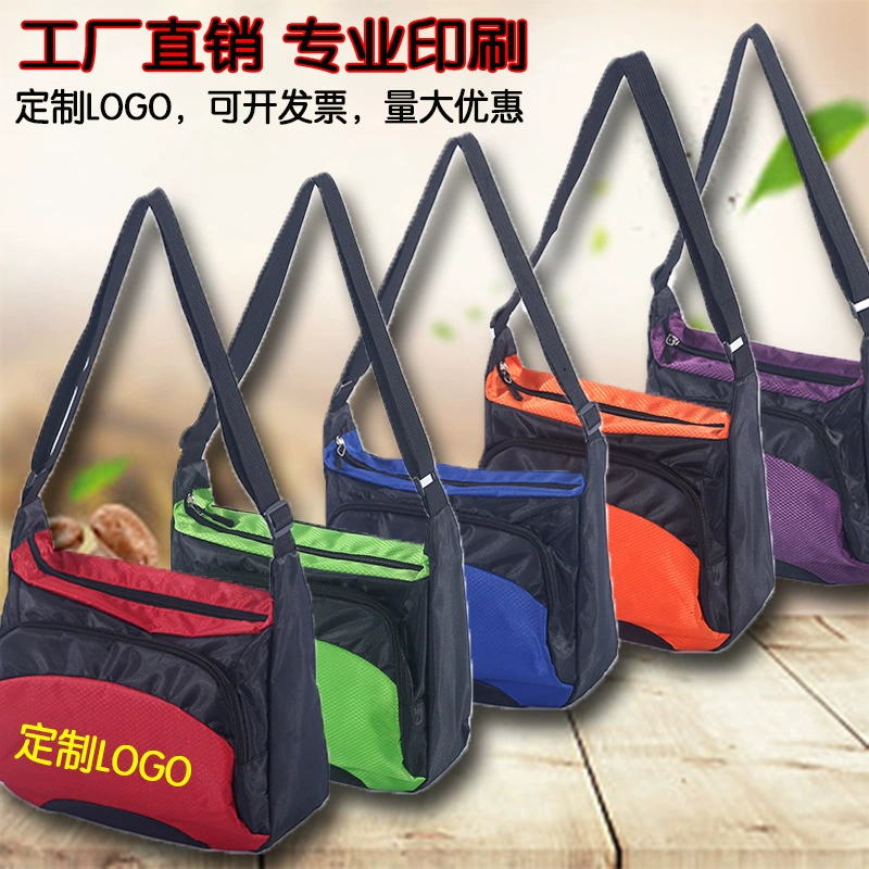 Открытый водонепроницаемый спортивный рюкзак сумка через плечо с логотипом Подарочная сумка большой емкости Ткань Оксфорд сумка через плечо