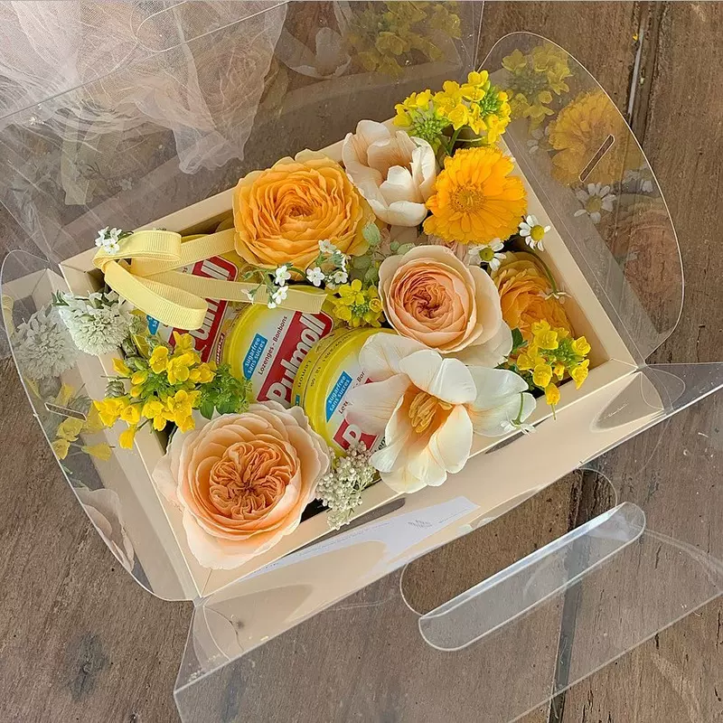 花艺贴纸花束包花装饰不干胶标签鲜花包装材料花店花艺