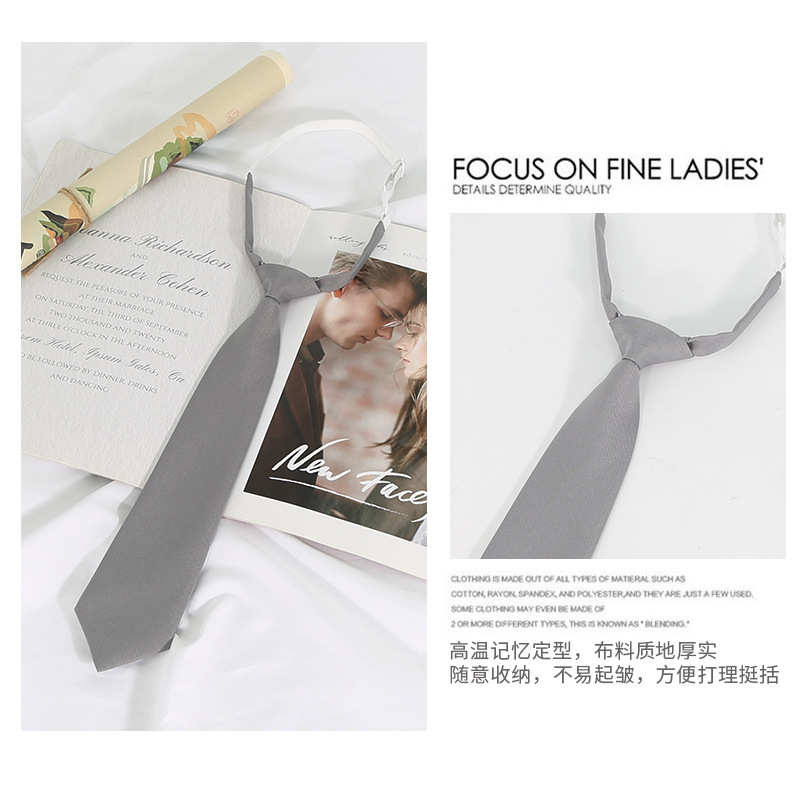 (Wholesale), solid color tie, fashionable uniform for students, (Physicals) 4