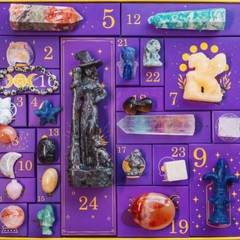 跨境 Reiki Crystal Halloween Countdown Gift Box 万圣节礼盒