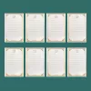 Golden frame stationery/8 sheets