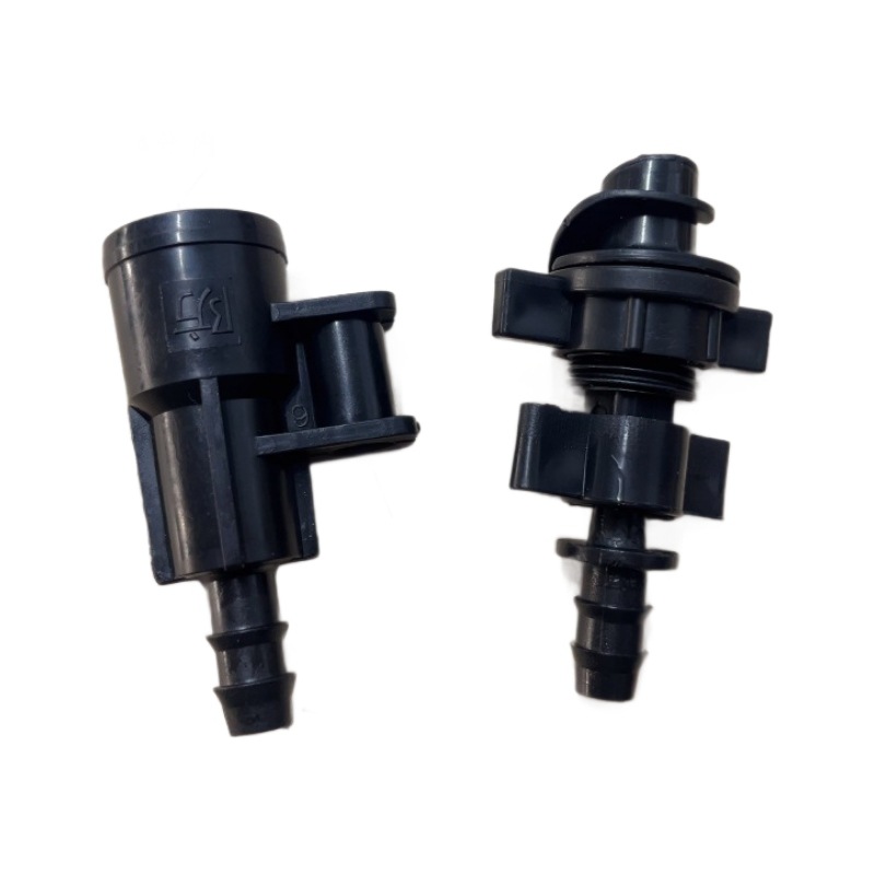 Soporte móvil de tres piezas, brazo oscilante de 4 puntos, soporte de boquilla tipo mariposa para riego de jardín y agricultura, compatible con accesorios de tubería de 8/12 mm.