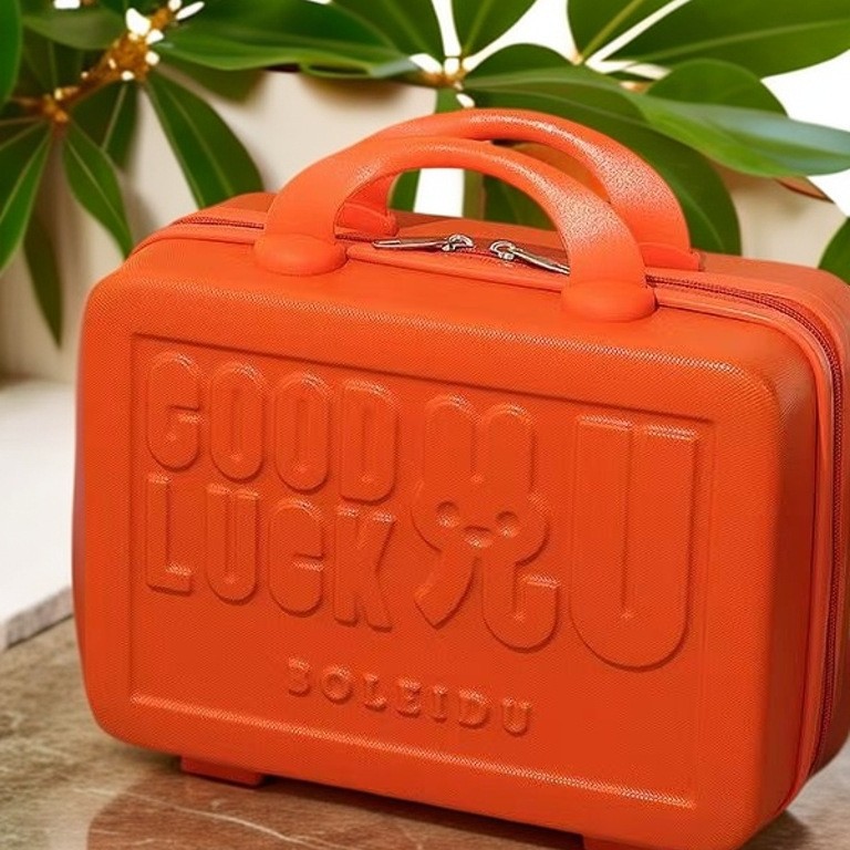 Maleta de mano pequeña caja de maquillaje dulces 14 pulgadas mini mini mini fresco portable maleta de viaje de mujer