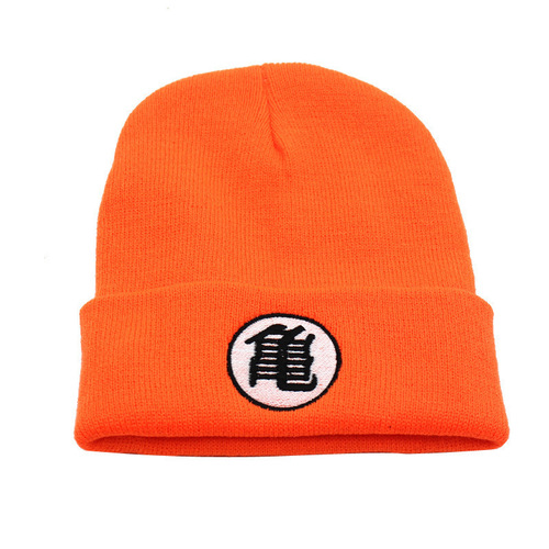 Cross-border embroidery unisex Dragon Ball anime Goku knitting hat Turtle Hermit warm knitted beanie bean hat