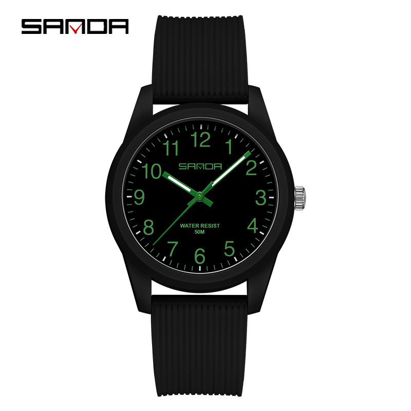 6089 No Calendar Black and Green Men's