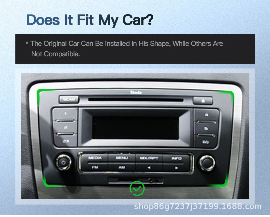 Suitable for Skoda Octavia Mk2 A5 8inch Android Car Central Control Large Screen Bluetooth Navigation Radio Mp5