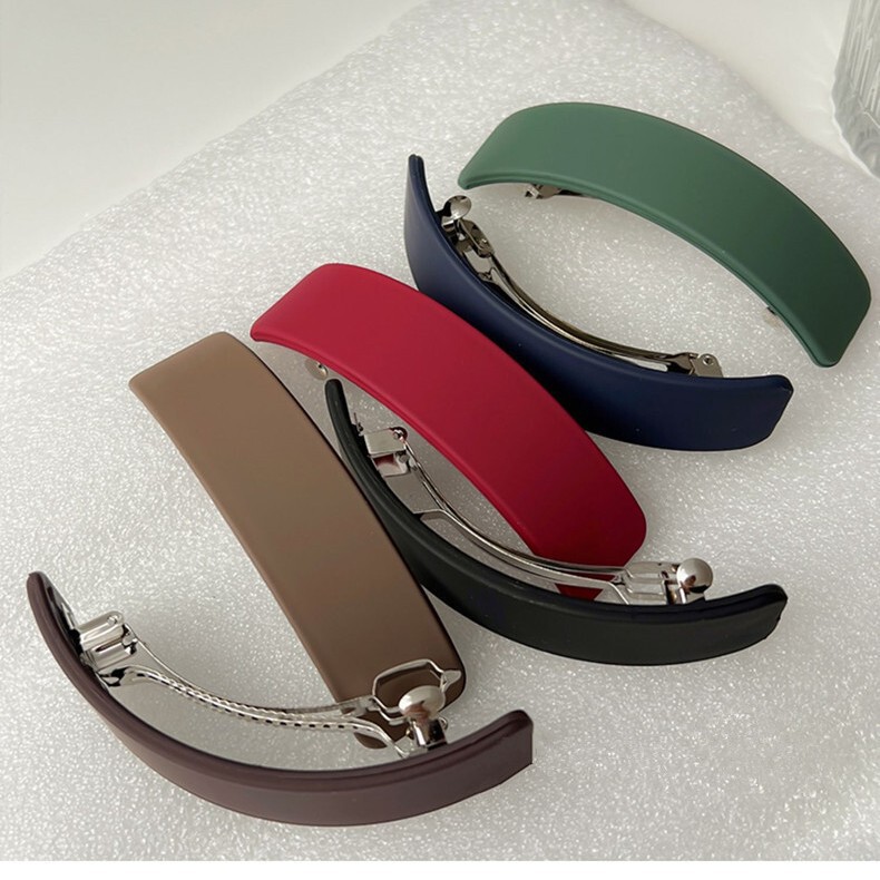 New cross-border Amazon product: large rectangular matte spring clip with a matte finish, offering a high-end feel, straight hair clip accessory New cross-border Amazon product: large rectangular matte spring clip with a matte finish, offering a high-end feel, straight hair clip accessory