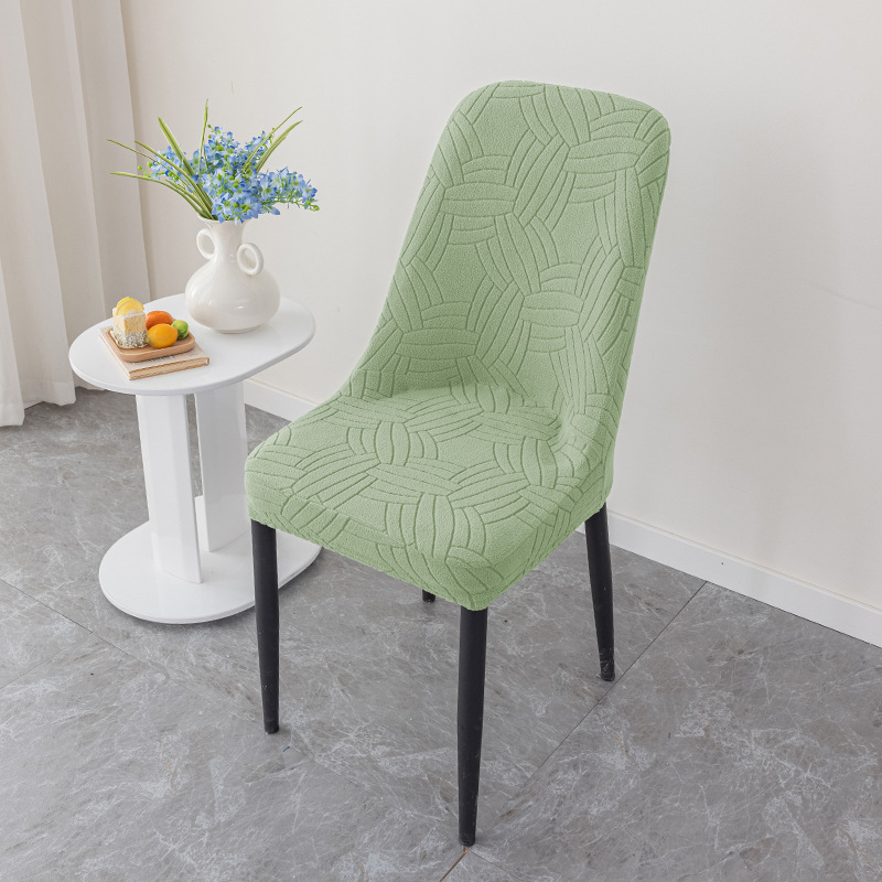 cubierta de silla jacquard gruesa cubierta de silla de lana de maíz elástica cubierta de silla de arco de restaurante cubierta de silla doméstica a prueba de polvo y desgaste