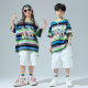 Children's June 1 Children's Street Dance Dress Children's Street Striped Hip Hop suit Boys' Drums Girls' Jazz Dress