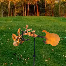 摇滚鼓手风车Rockdrummerwindmill金属风向标户外广场摆饰