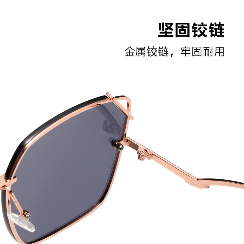 Nueva protección solar gafas de sol de las mujeres js8566 moda calle tiro metal nylon gafas de sol conducción gafas de sol