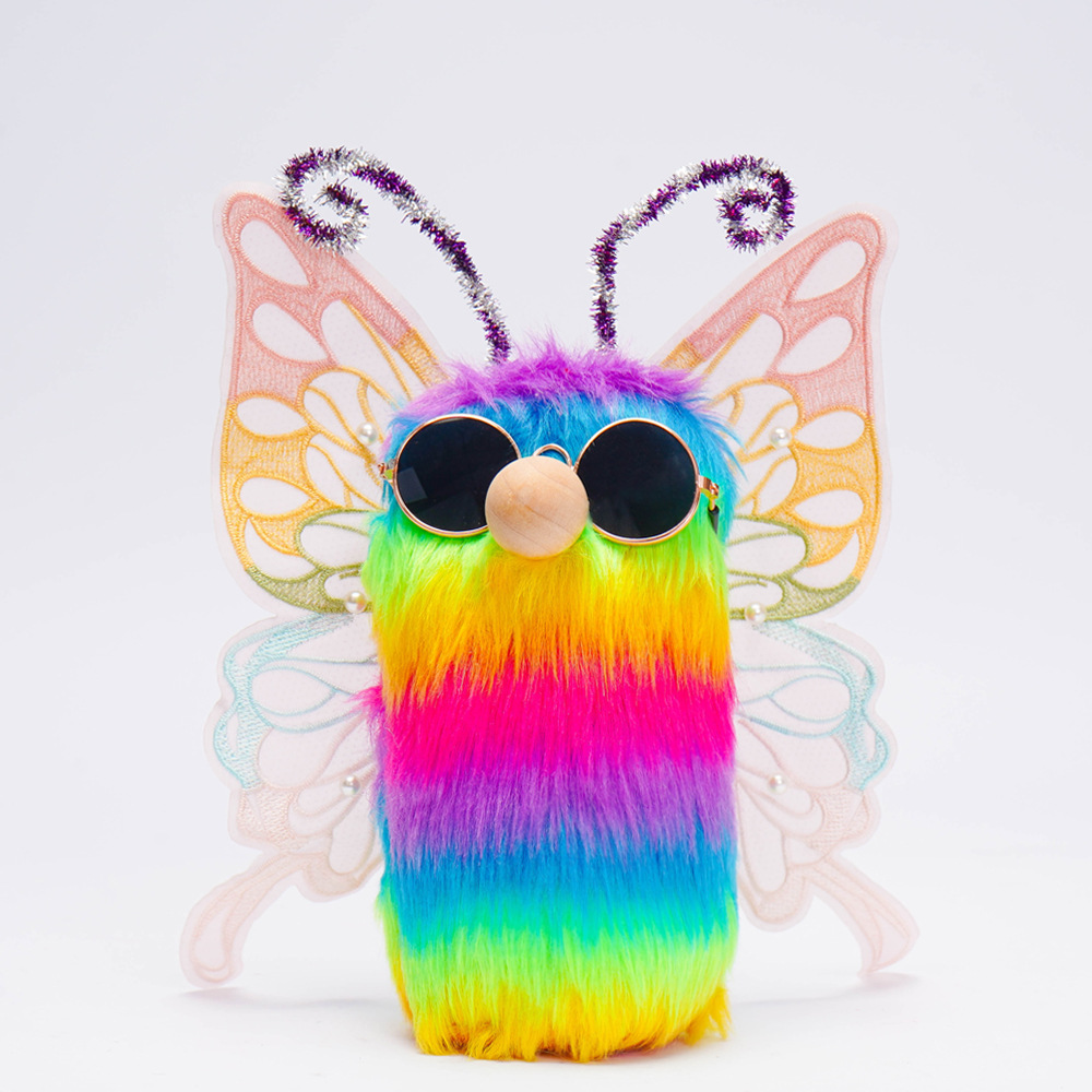 Muñecas de mariposa de arco iris transfronterizo muñecas de mariposa adornos de vacaciones de cuatro estaciones ventanas