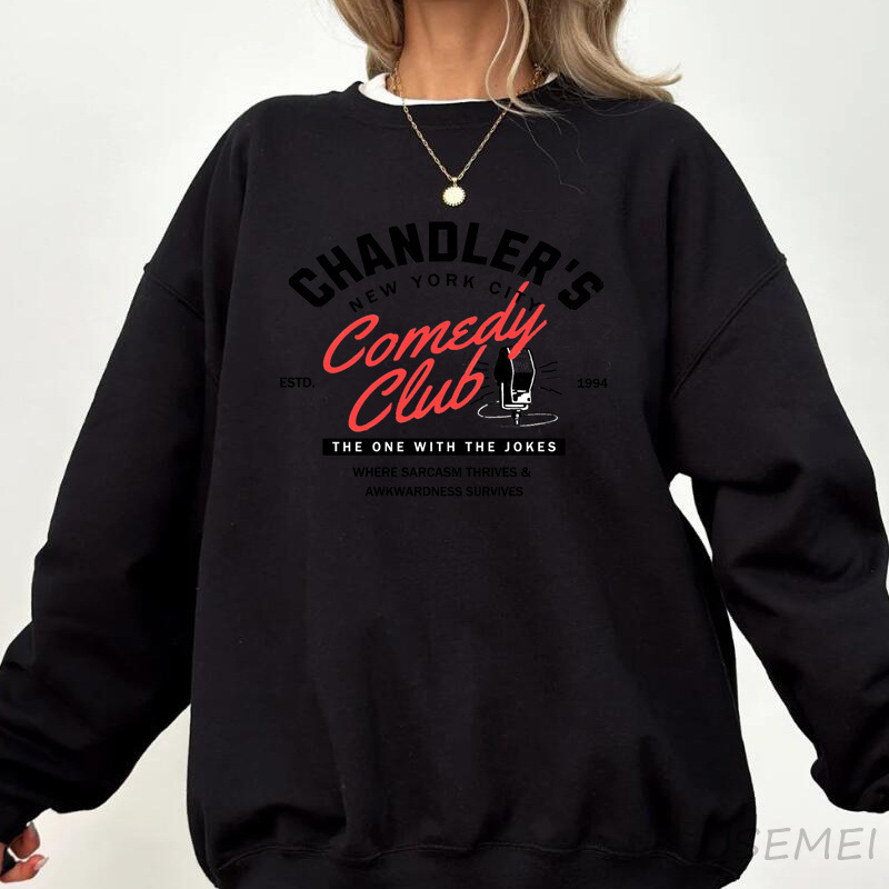 Chandler Friends Sweatshirt 90s TV Show Nostalgia Pullover