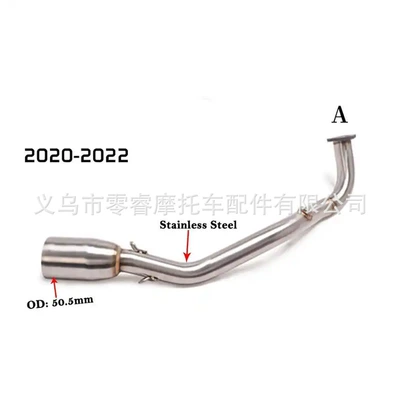 Exhaust Pipe Suitable for Motorcycle Yamaha Nmax155 Modified Stainless Steel Exhaust Connecting Pipe 2021 2022 (Motorcycle exhaust pipe) - nmax155-front-section