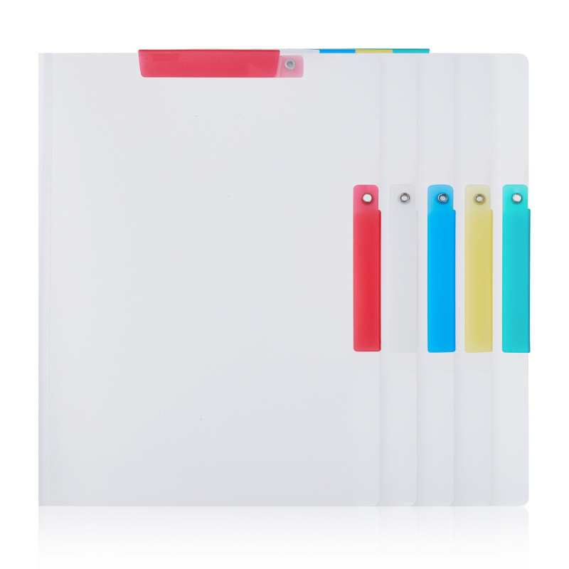 [Personalización gráfica y texto] Carpeta de papel de prueba de barra de tracción lateral abierta carpeta de datos de almacenamiento de estudiantes barra de tracción especial transfronteriza