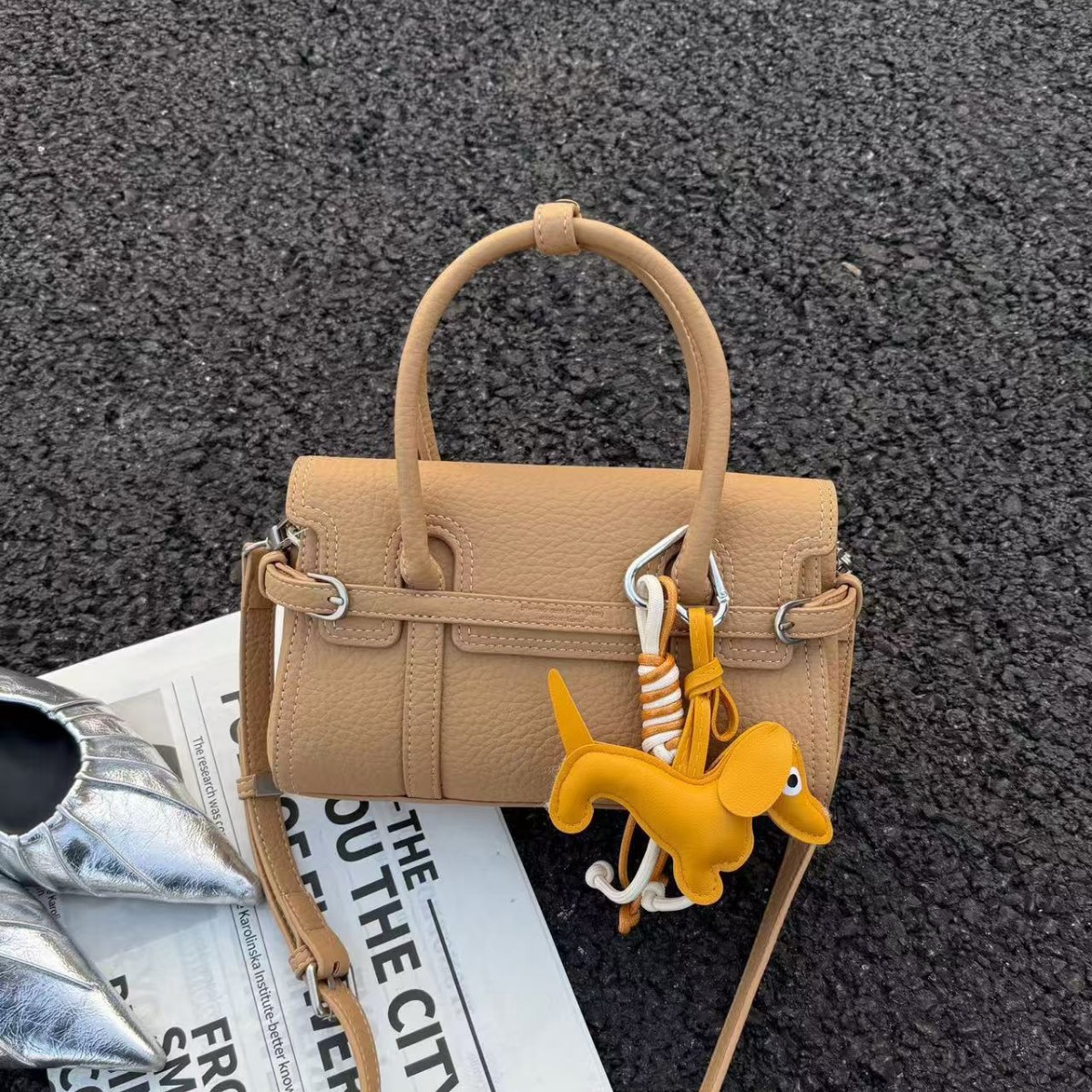 French Style Niche Boston Handbag, Elegant And Compact Pillow Bag, Casual Commuter Crossbody Bag For Women - Thumbnail 3