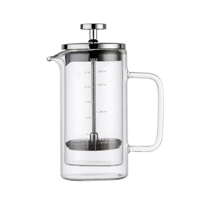 Suministro transfronterizo de tetra de prensa retrógrada, tetra de café a mano, taza de filtro de café casera, conjunto de utensilios de café de doble capa