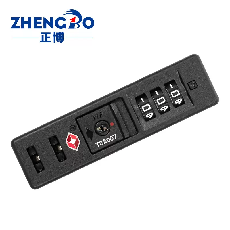 现货批发TSA16009海关锁 tsa007海关密码锁硬箱PC箱内嵌下沉式锁