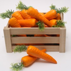 模擬大根フォーム製偽ニンジン偽野菜模型ショーウィンドウ早期教育用小道具装飾フルーツ置物おもちゃ