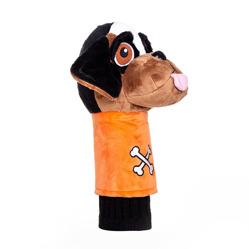 Venta caliente transfronteriza Big Eye Dog Golf Club cubierta N ° 1 varilla de felpa tapa cubierta protectora cabeza de bola cubierta de fábrica al por mayor