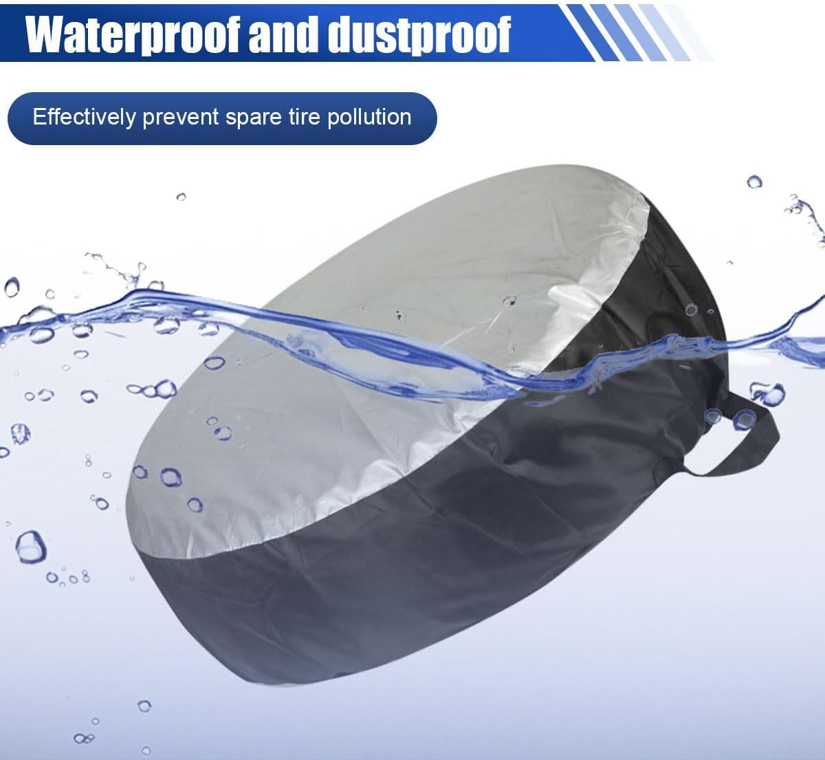 Amazon's Best-Selling 190t Polyester Taffeta Tire Cover, Car Spare Tire Cover, Snow Tire Storage Bag, Wheel Protection Cover